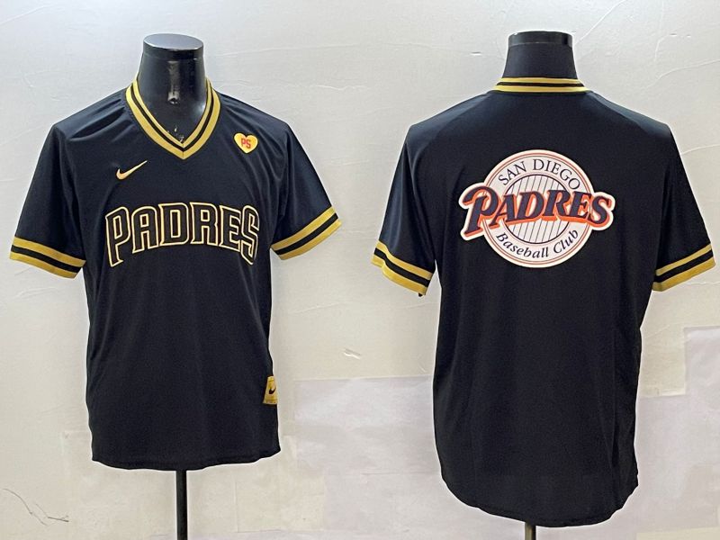 Men San Diego Padres Blank Black Gold Game 2025 Nike MLB Jersey style 19->san diego padres->MLB Jersey